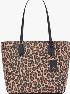 NWT KATE SPADE POPPY TOTE  Spotted Cheetah print